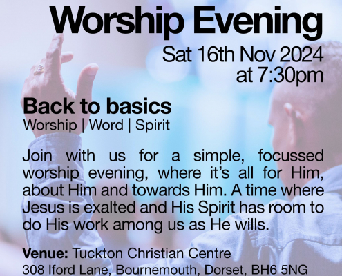 Flyer image for Worship Evening Acts 247.UK 16th November 2024